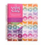 Artful Notes Reverse Coloring Notebook | Geoscape