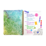 Artful Notes Reverse Coloring Notebook | Wildscape