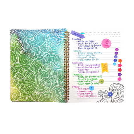 Artful Notes Reverse Coloring Notebook | Wildscape