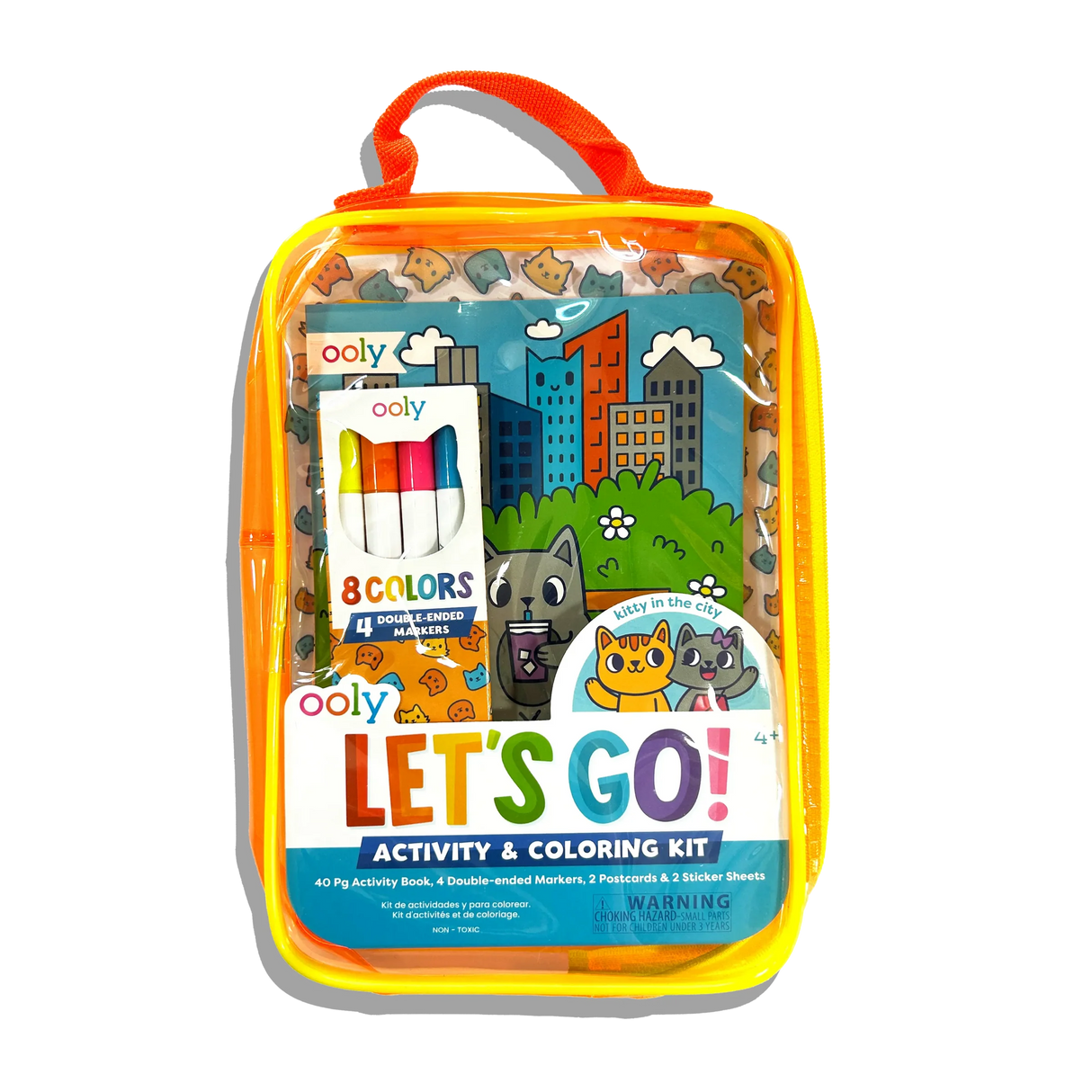 Let's Go! Activity & Coloring Kit | Kitty