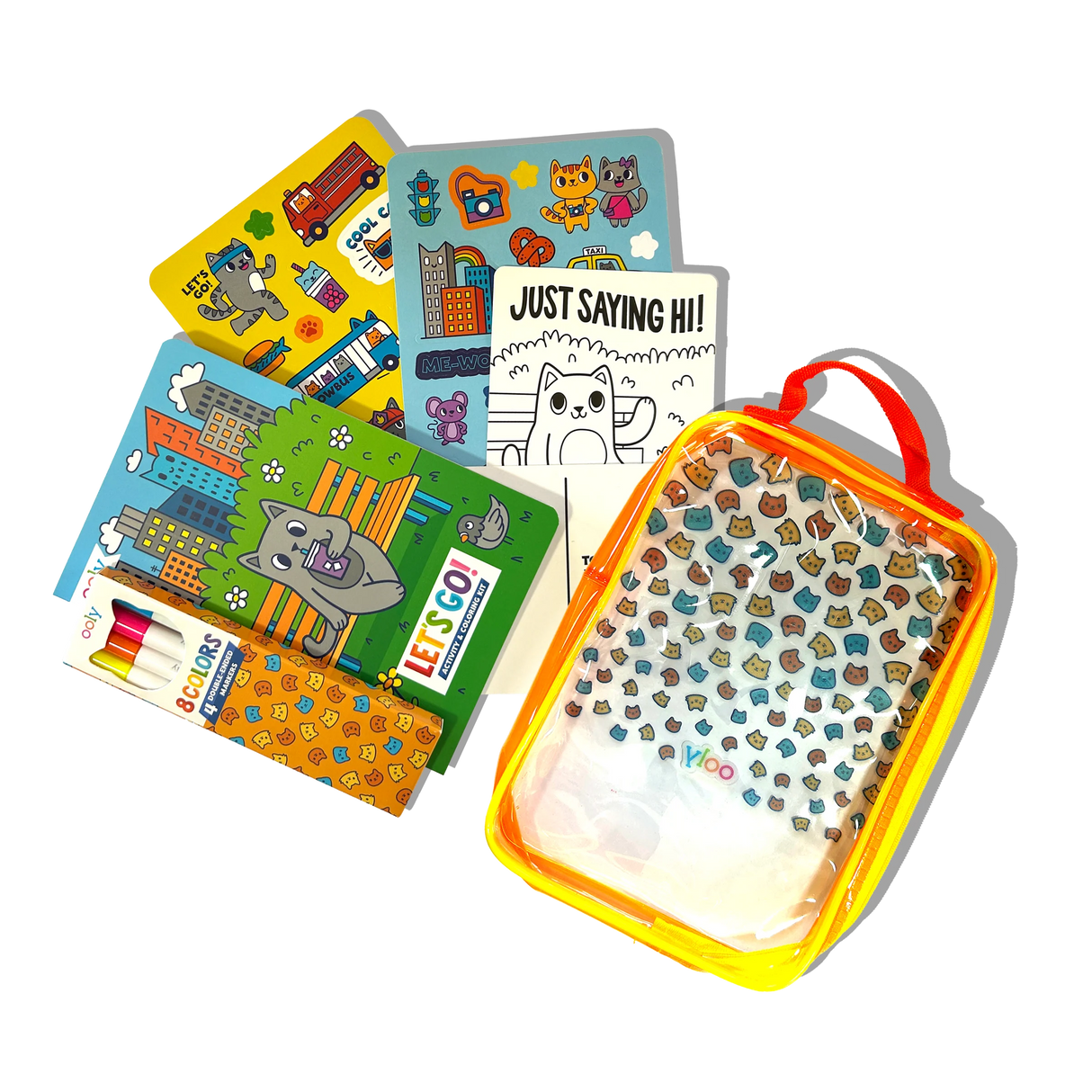 Let's Go! Activity & Coloring Kit | Kitty