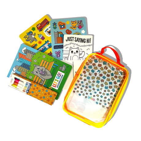 Let's Go! Activity & Coloring Kit | Kitty