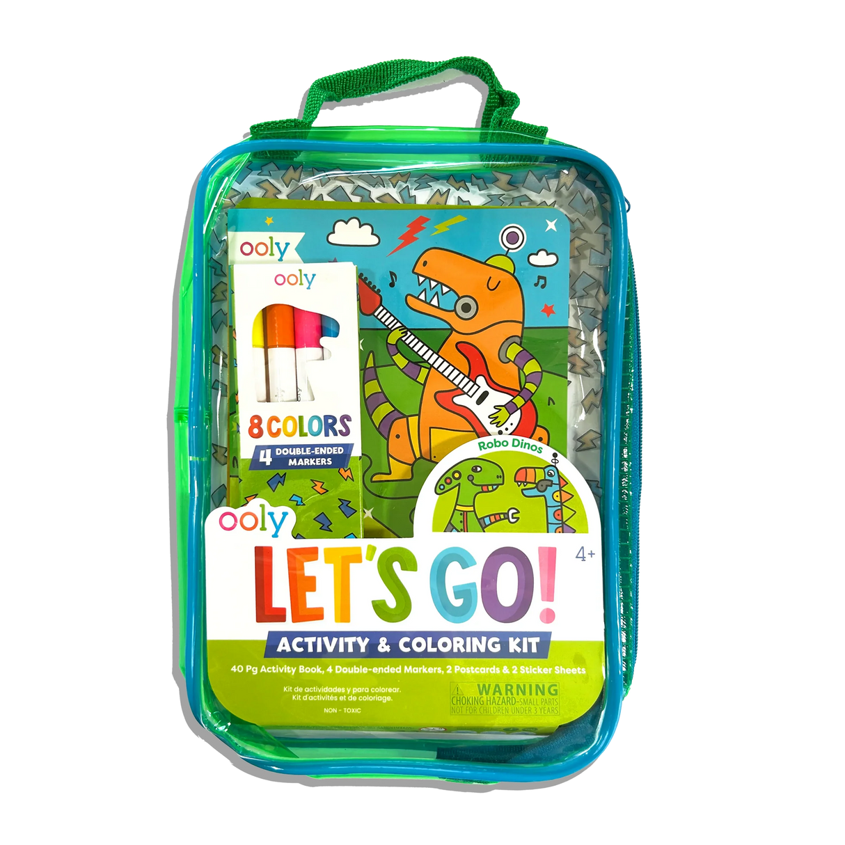 Let's Go! Activity & Coloring Kit | Robo Dino