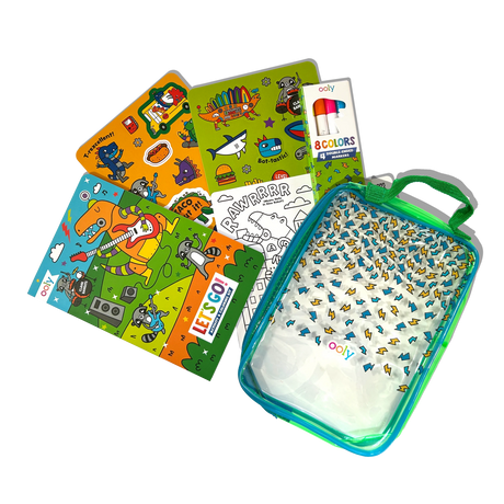 Let's Go! Activity & Coloring Kit | Robo Dino