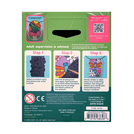 Scratch & Scribble Window Banner | Garden