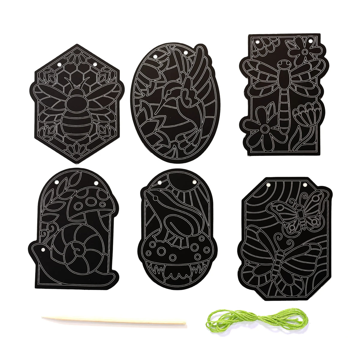 Scratch & Scribble Window Banner | Garden