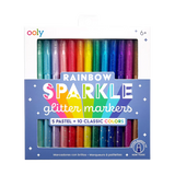 Rainbow Sparkle Glitter Markers