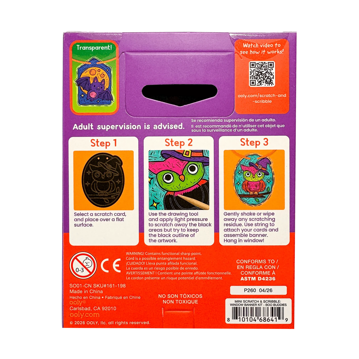 Scratch & Scribble Window Banner | Boo Buddies