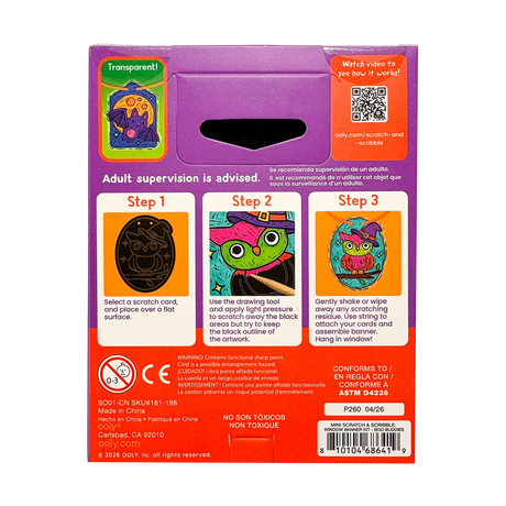 Scratch & Scribble Window Banner | Boo Buddies