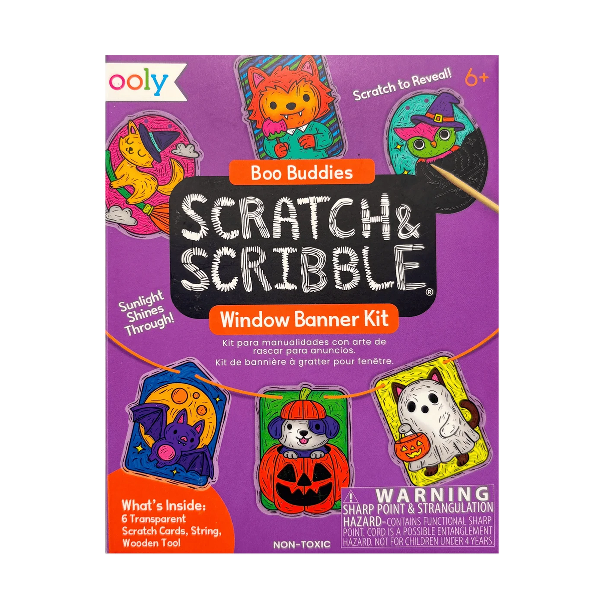 Scratch & Scribble Window Banner | Boo Buddies