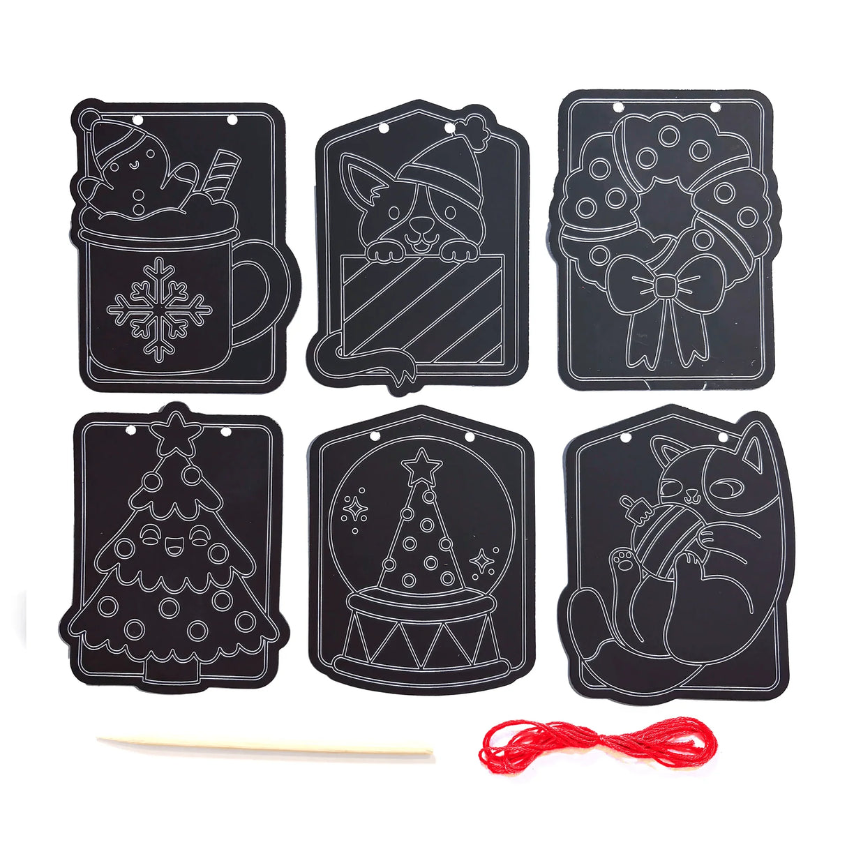 Scratch & Scribble Window Banner | Festive Friends
