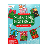 Scratch & Scribble Window Banner | Festive Friends