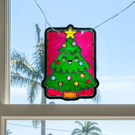 Scratch & Scribble Window Banner | Festive Friends