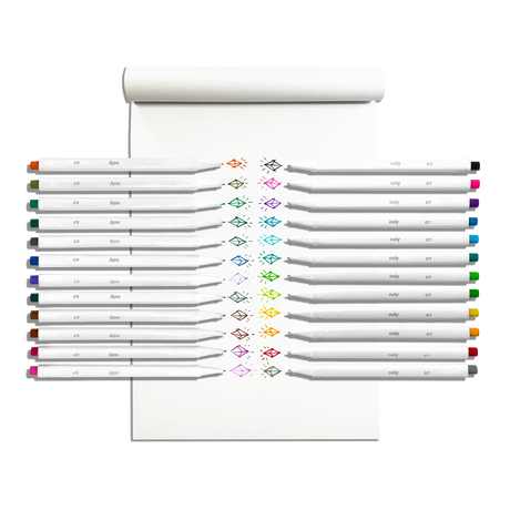 Seriously Fine Felt Tip Markers