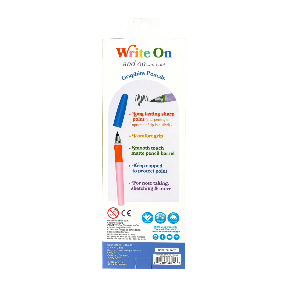 Write On: Graphite Pencils & Eraser