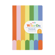 Write On: Notebook with colorful vertical stripes and 120 lined pages