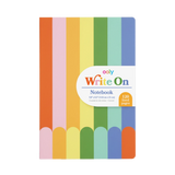Write On: Notebook with colorful vertical stripes and 120 lined pages