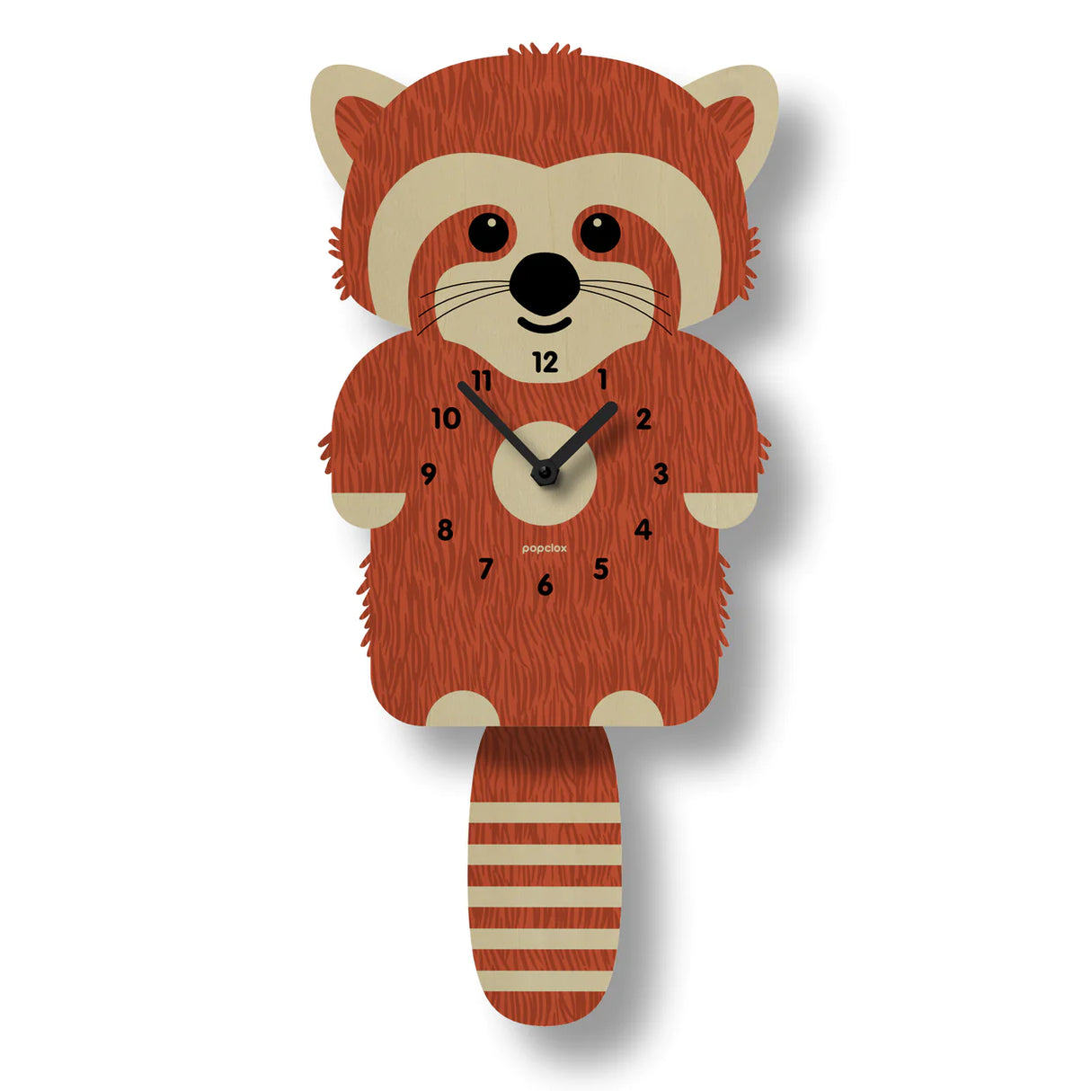 Wood Pendulum Clock | Red Panda