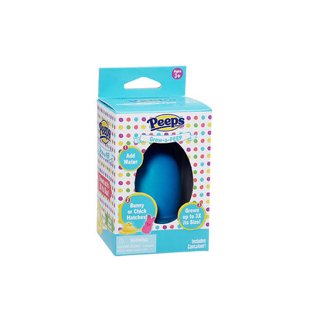 Peeps | Grow A Peep toy in colorful egg packaging that hatches and grows into a bunny or chick.