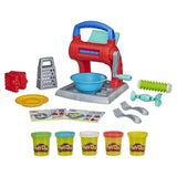 Play Doh Noodle Party Play Set with dual rollers, kitchen tools, 5 colors of Play-Doh, and pasta-making accessories for kids.