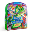 Slips & Ladders Dragon Edition board game box featuring a colorful dragon and ladders