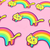 Rainbow Kitty Cat Sticker