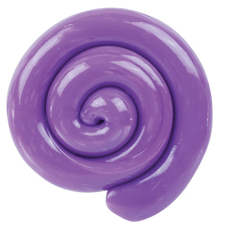 Super Color Change Rainbow Reveal Thinking Putty in smooth purple swirl showing its vibrant, glossy texture and color-shifting effect.