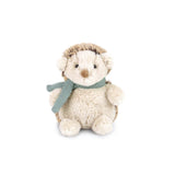 Hedgehog Hadley plush hedgehog with a soft blue scarf