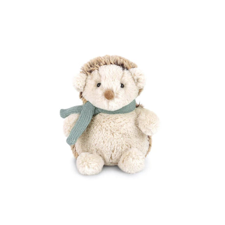 Hedgehog Hadley plush hedgehog with a soft blue scarf
