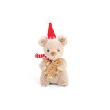 Mouse & Gingerbread Cookie plush mouse with a gingerbread cookie and festive red hat