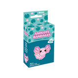 Box of 20 sterile Axolotl Bandages with cute axolotl design, latex-free and perfect for covering small cuts and boo-boos.