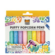 Scented Puffy Popcorn Pens colorful set of eight scented novelty pens in retail packaging