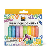 Scented Puffy Popcorn Pens colorful set of eight scented novelty pens in retail packaging