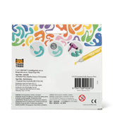 Scented Puffy Popcorn Pens package featuring colorful designs and three illustrated pens