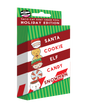 Santa Cookie Elf Candy Snowman holiday edition cheese pizza box with festive character illustrations
