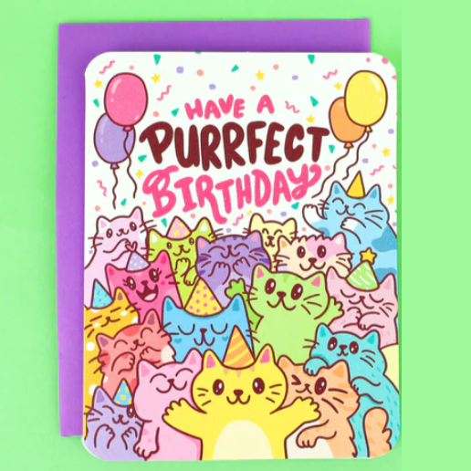 Have a Purrrfect Birthday Cat Card