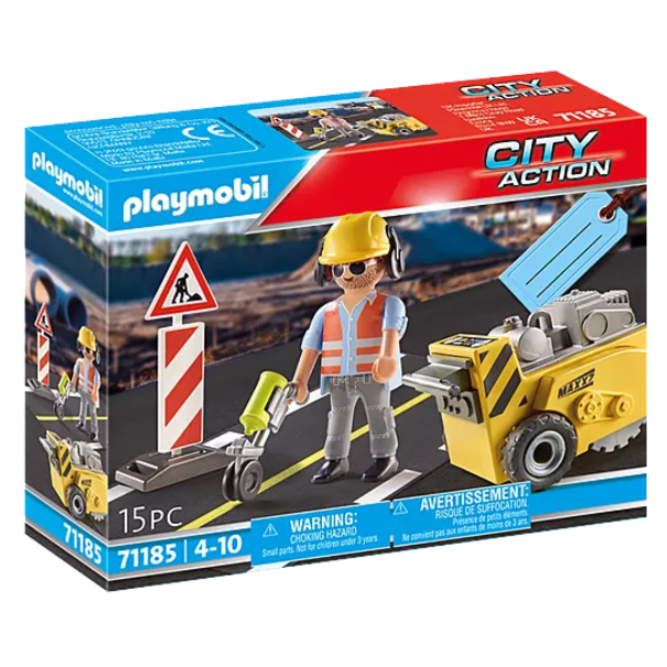 Construction action figures on sale