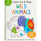 Color, Cut, Fold Wild Animals