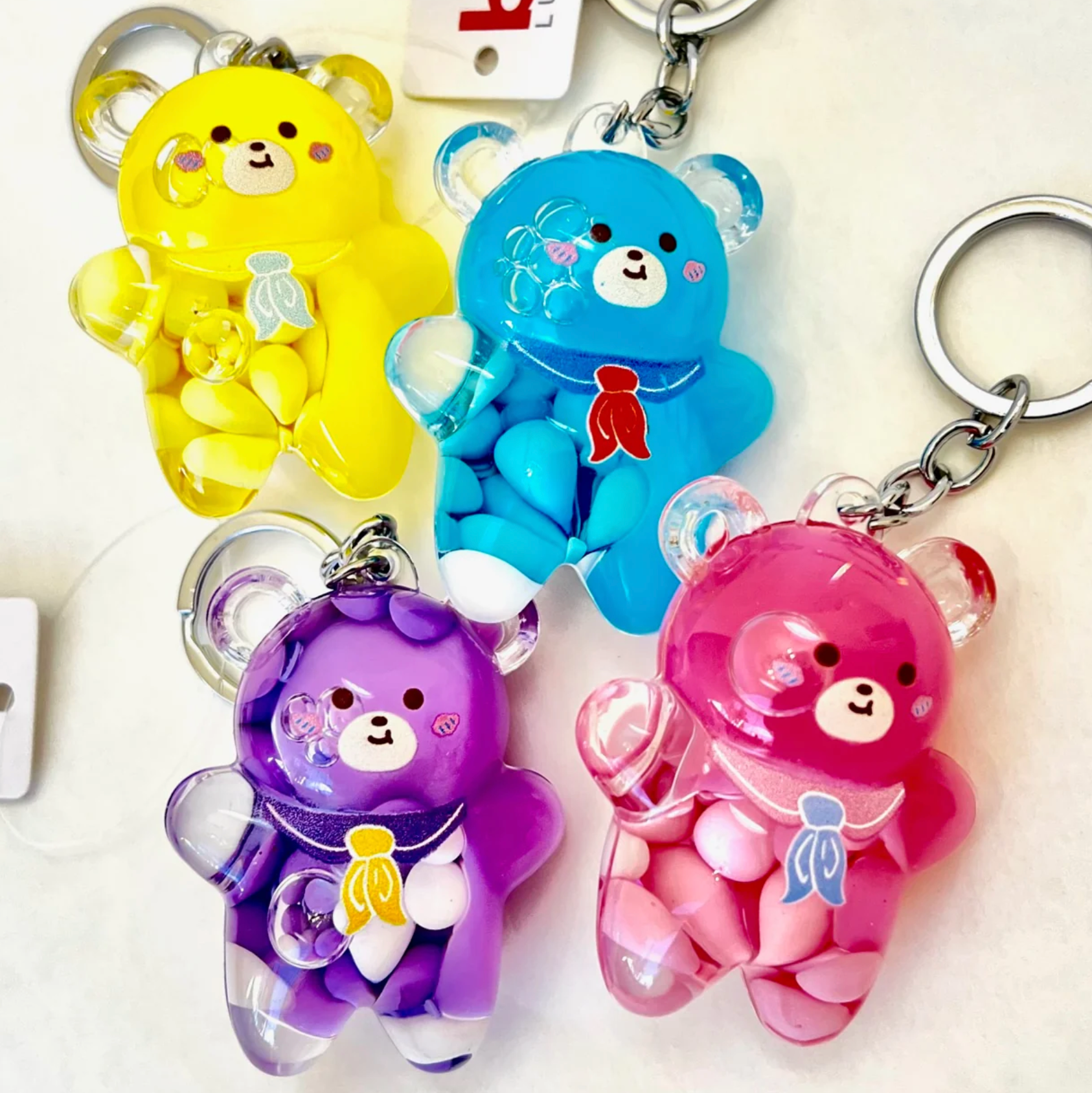 Mini Teddy Lipgloss Keychains