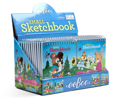 Small Sketchbook | Winter with charming animal illustrations for winter fun, perfect for drawing and note-taking.