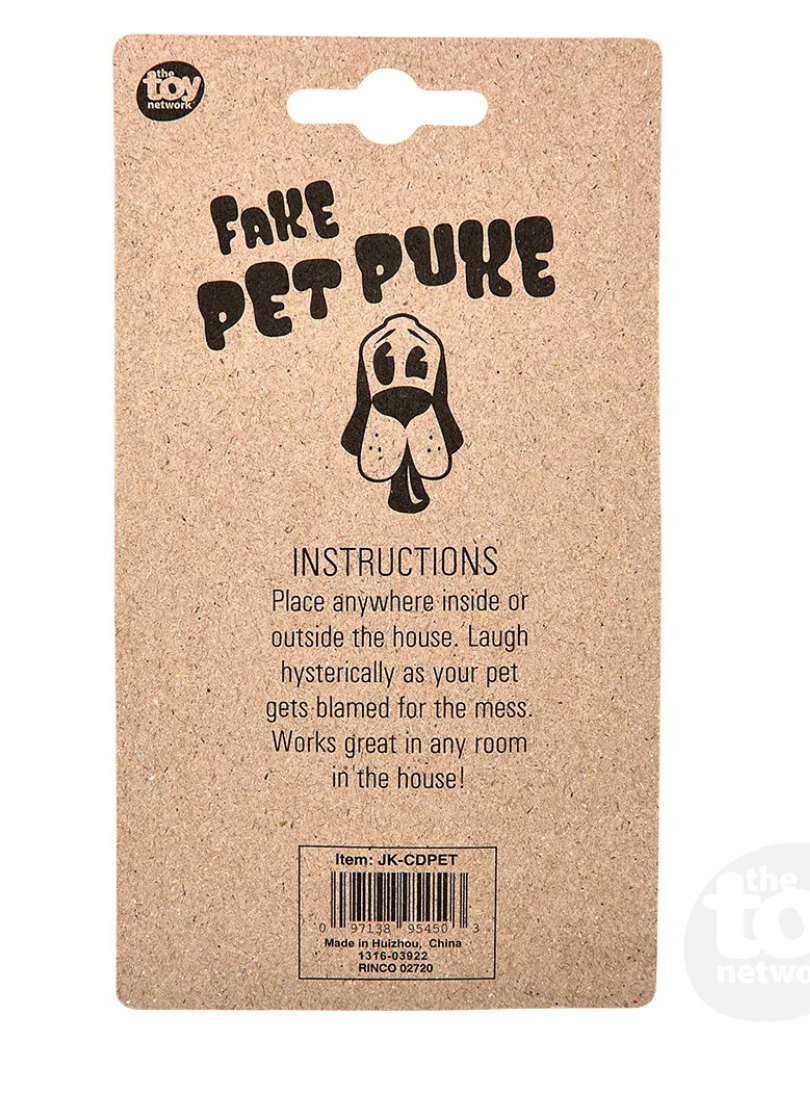 Fake Pet Puke