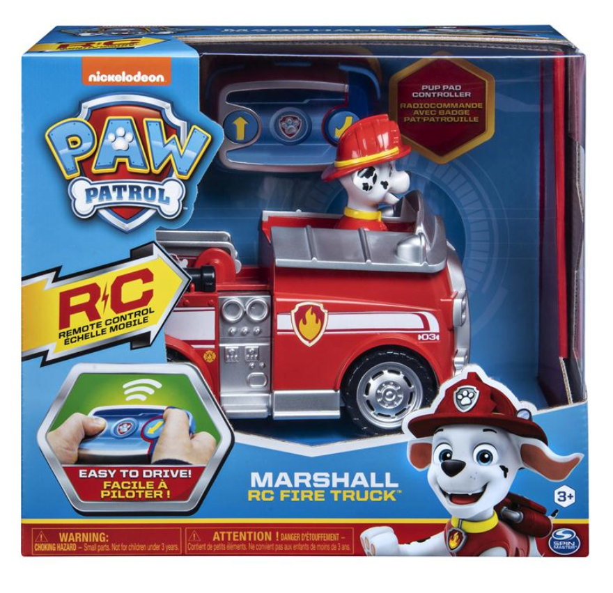 Paw Patrol 6054195 Marshall Remote Control Fire Truck with 2 Way Steering for Kids Aged 3 and Up 2019