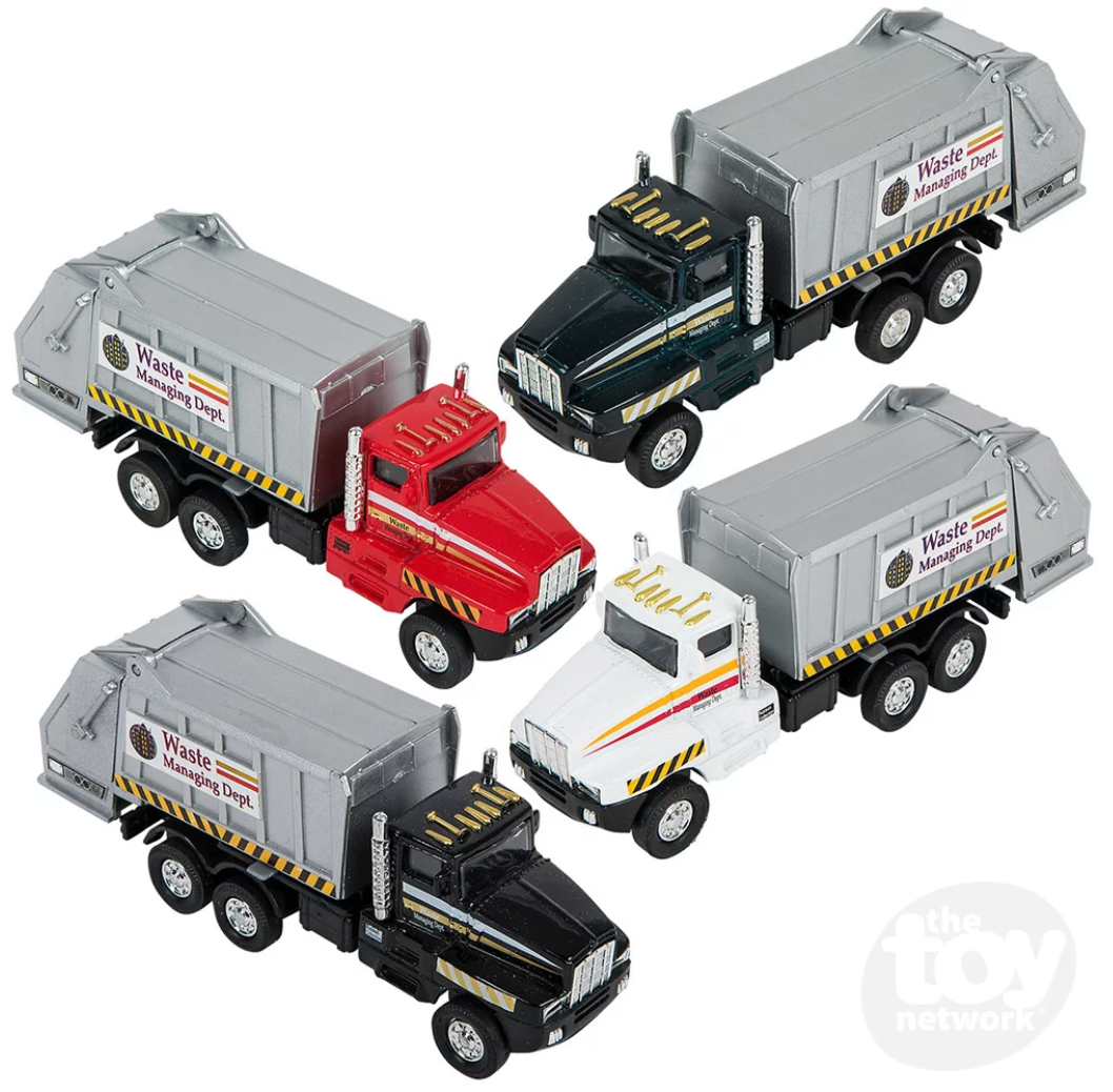 Red garbage truck toy on sale