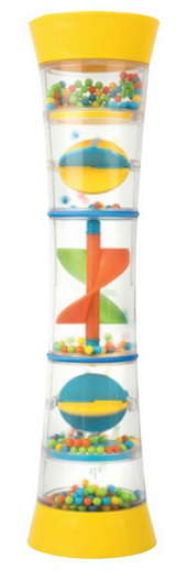 Twirly Whirly activity rainmaker with colorful propellers and beads, soothing sensory toy for ages 24m+