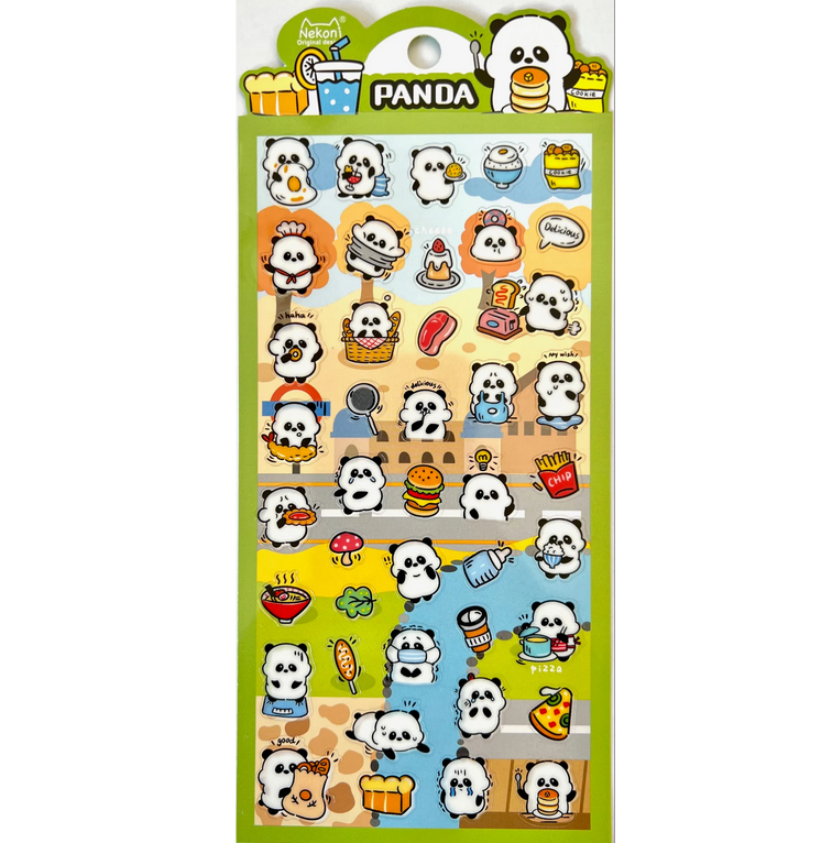 Panda Lunch Stickers