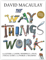 Way Things Work: Newly Revised Edition book cover featuring illustrated machinery letters and a woolly mammoth.