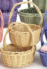 Spring Color Willow Basket | Yellow