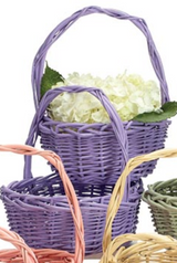 Spring Color Willow Basket | Purple