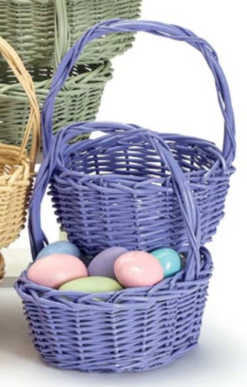 Spring Color Willow Basket | Grape