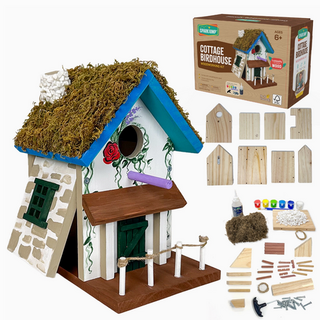 Cottage Birdhouse Woodworking Kit